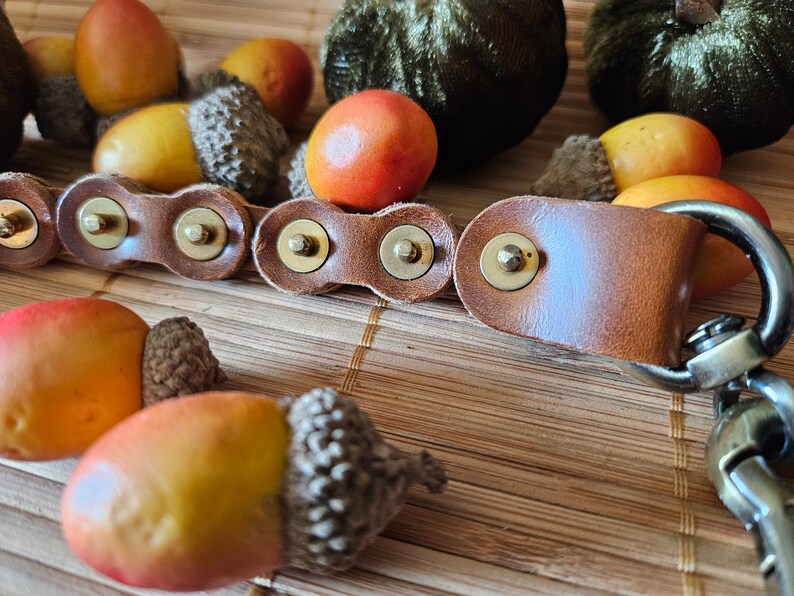 Leather Bike Chain Style Keychain - Etsy