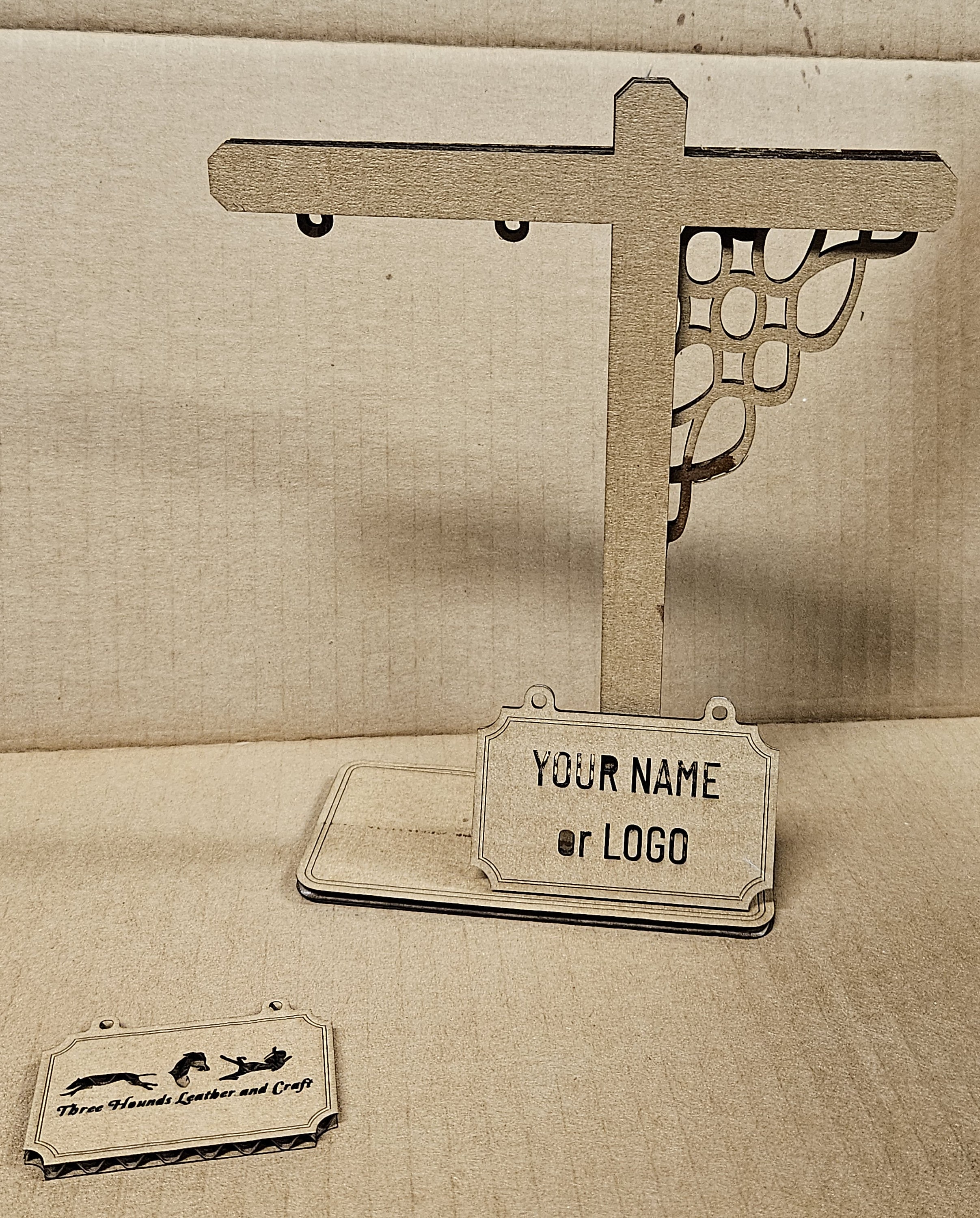 Custom Mini Signpost - Choice of Wood / Cardboard, and Size - Etsy