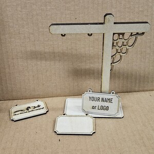 Custom Mini Signpost - Choice of Wood / Cardboard, and Size - Etsy