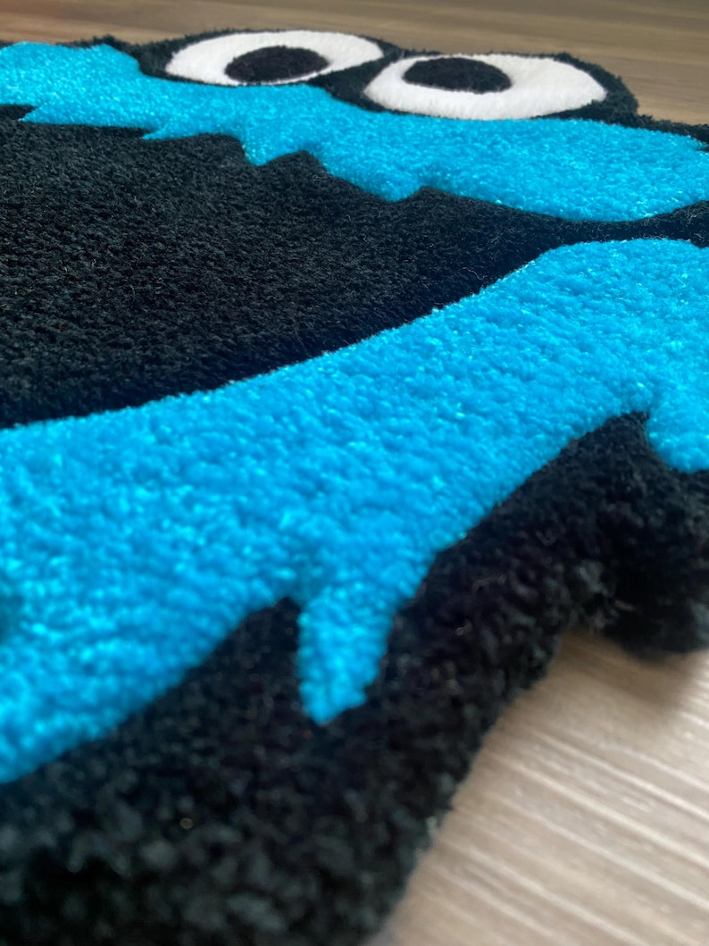 Monster Ink Rug M.T.O Cookie Monster Custom Tufted Rug - Etsy
