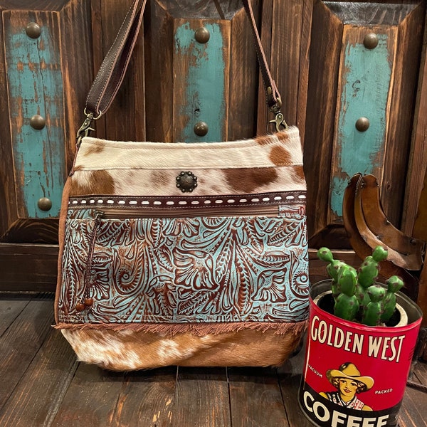 Cowhide Purse Etsy