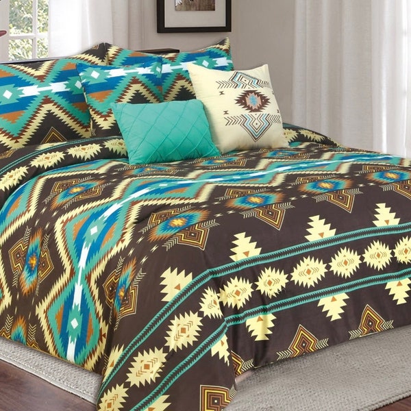 Queen Size Aztec Quilt Pattern Etsy
