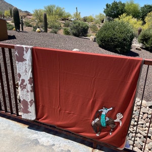 Bronc stompin Adult blanket