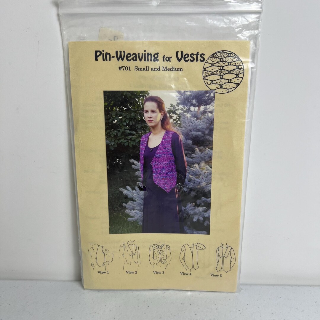 Vintage 1990's Pin-weaving for Vests Pattern #701, Size Small and ...
