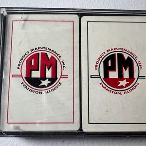 Mantenimiento de productos VTG Evanston IL Publicidad Naipes 2 barajas 1 baraja sellada