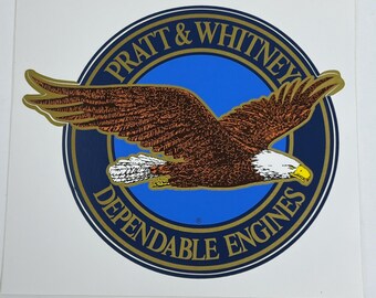 Pratt & Whitney Dependable Aircraft Engines Sticker Old Style 5.5” Aerospace