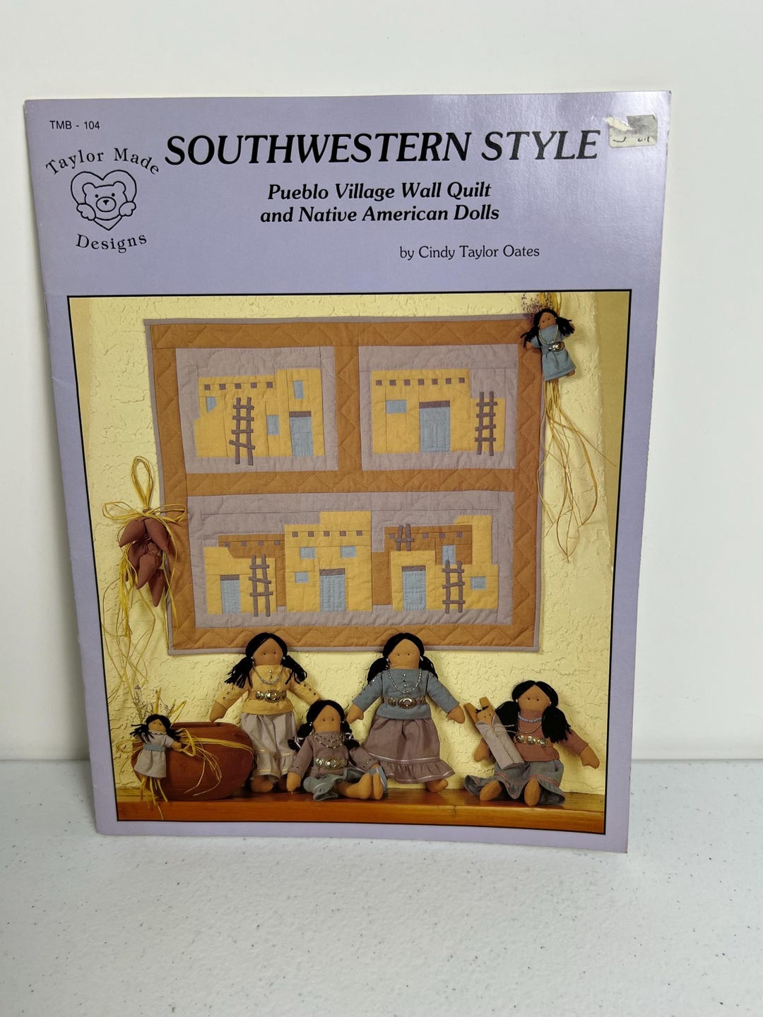 Southwestern Style Pueblo Village Wall Quilt & Native American Dolls ...