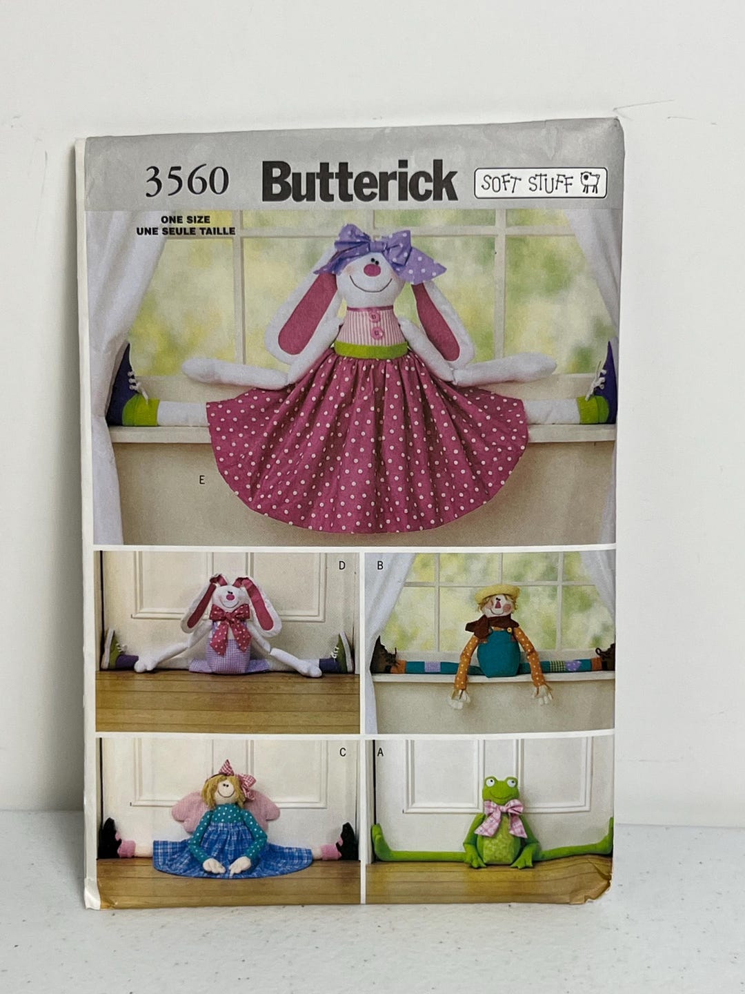 Butterick Sewing Pattern Draft Stopper 3560 Bunny Scarecrow Angel Frog ...