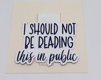 Non dovrei leggere in pubblico Segnalibro magnetico glitterato / Regali per i lettori