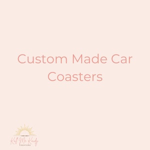 Custom Car Coasters  | Personalized Gift | Car Accessories