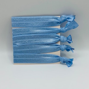 Elastic Hair Ties | Set of 5 | Solid Color | Gentle Hair Ties