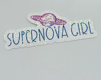 Supernova Girl Sticker | Zenon Inspired | Vintage Disney