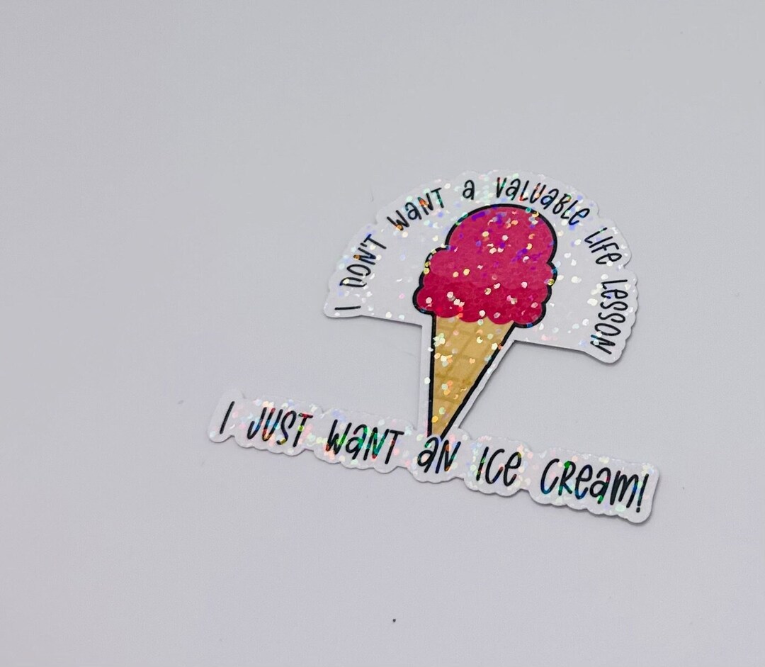 I Dont Want a Life Lesson Sticker | Holographic Sticker | Bluey ...