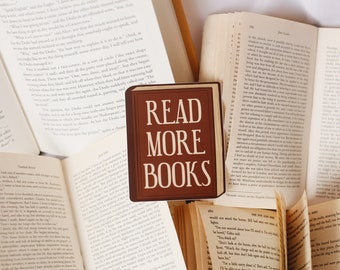 Read More Books Vinyl Sticker for Water Bottles, Laptop Decals