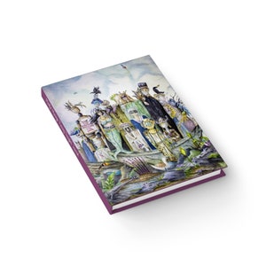 Journal vierge « Passing Thoughts » Mindfull Muslings – Cahier à couverture rigide, 128 pages vierges (64 feuilles) pour une écriture consciente, agenda quotidien