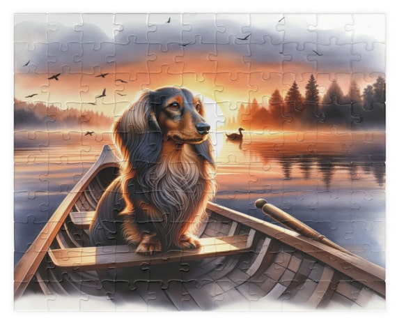 Dachshund Jigsaw Puzzle - Glowing 252 pcs Dachshund Jigsaw Puzzle - Glowing 252 pcs