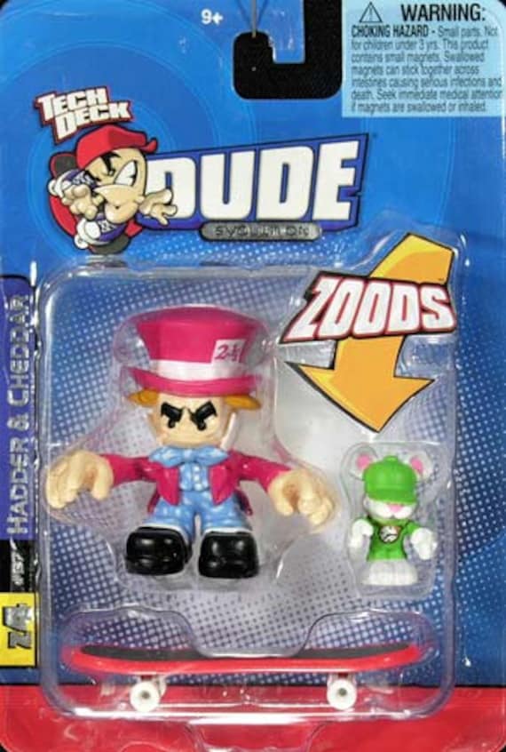 Tech Deck Dude Zoods #137 Hadder & Cheddar Z4 New - Etsy