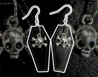 Skull Coffin Earring