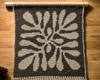 Crochet Wall Hanging Pattern: Matisse Style Botanical Decor (PDF Pattern)