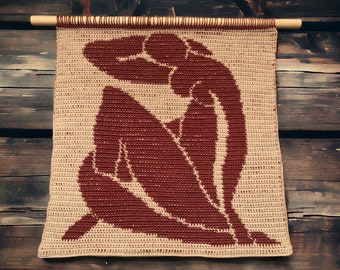 Matisse Crochet Wall Hanging Pattern: Modern Home Decor (PDF Pattern)