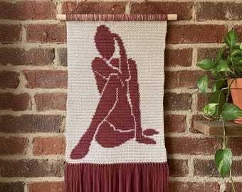 Matisse Inspired Crochet Wall Hanging Pattern | Tapestry Crochet DIY Art Decor