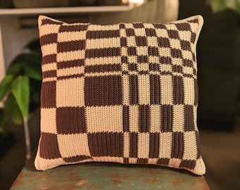Mid Century Modern Crochet Cushion Pattern: Tapestry Pillowcase (PDF Pattern)