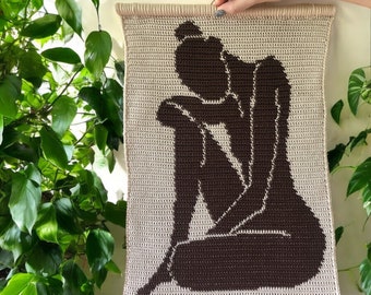 Matisse Crochet Wall Hanging Pattern: Intarsia Home Decor (PDF Pattern)