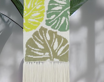 Monstera Crochet Pattern: Wall Hanging Decor (PDF Pattern)