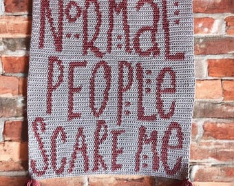 Crochet Wall Hanging Pattern. Home decor with Life Quote (PDF Pattern)
