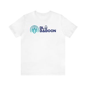 Blu Baboon Mask Full Logo Unisex Jersey Short Sleeve Tee image 1