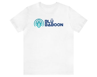 Blu Baboon Mask Full Logo Unisex Jersey Short Sleeve Tee