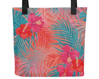 Bolso tote Hibiscus Palms