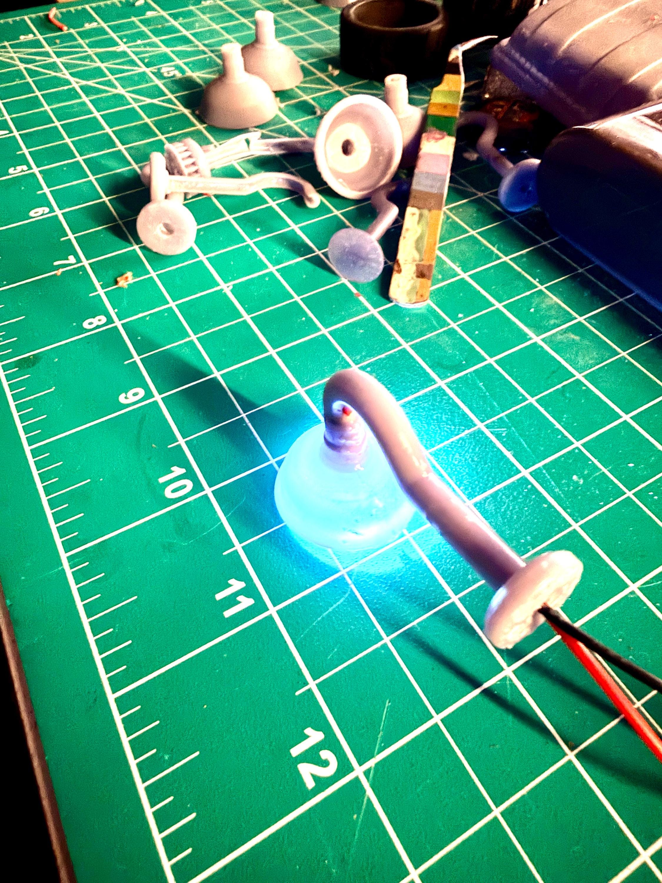 1:12 Scale Barn Lamp 2pcs. LED Light, Wired Light, Hollow / Cutaway - Etsy