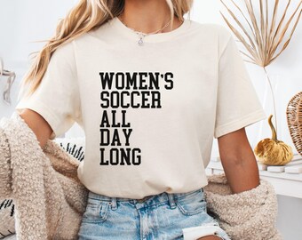 Female athlete tee, Female strong gift, womens soccer tee, Support women tee, Soccer shirt, Watch women sports, Womens sports tee