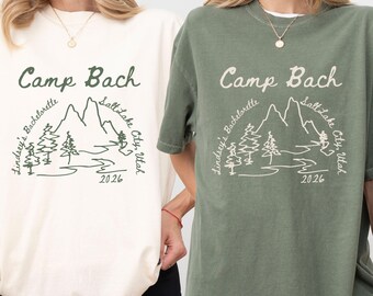 Camping Bachelorette Weekend, Custom Bachelorette shirt, Girls weekend, Mountain Bachelorette Shirt, Hand Drawn Style, Mountain girls trip