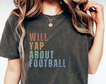 Comfort Colors® Football Mom Shirt, funny football tee, Game Day Football tee, Womens Football tee,Football Lover Gift,Football Season Shirt