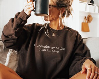 Christian Sweatshirt, Bible Verse shirt, Jesus Faith Humor, Cute Minimalist Christian Gift, Christian teacher Shirt, Christian Apparel