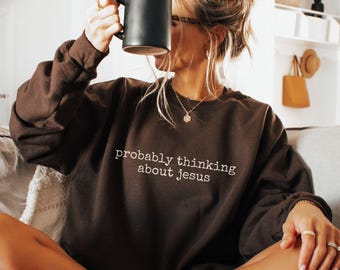 Christian Sweatshirt, Bible Verse shirt, Jesus Faith Humor, Cute Minimalist Christian Gift, Christian teacher Shirt, Christian Apparel