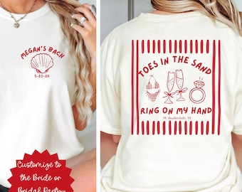 Comfort Colors® Beach Bachelorette Shirt, Bach Club Tee, Coastal Bride Trip, Last Splash, Bikinis & Martinis, Custom Bridal Party Gift