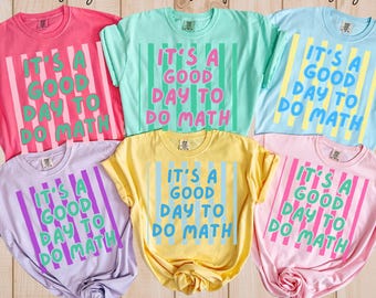 Comfort Colors Math Teacher Shirt, Funny Math Teacher Tee, Show Your Work Shirt, Mathematics Teacher Gift, STEM Teacher Back To School