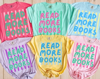 Reading Teacher Shirt,Comfort Colors® Reading teacher Tee, Book lover gift,Dyslexia teacher tee,School Librarian tee,Reading Interventionist