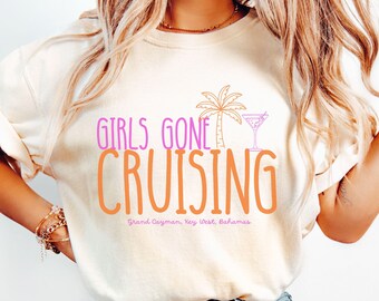 Girls Trip Shirt, Girls Gone Cruising Tee, Girls Cruise 2026 Shirt, Matching Girls Vacation Tees, Custom Cruise Squad Shirts, Sisters cruise