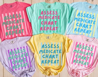 Comfort Colors Nurse Shirt, RN T-Shirt, Nursing School Tee, Funny Nurse Gift, Registered Nurse Floral Graphic Tee, Nurse Appreciation