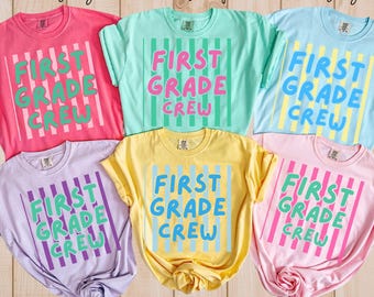 First Grade Teacher Shirt, Comfort Colors® 1st Grade Tee, 1st grade team,teacher tee,Back to School Teacher tee,Cute Elementary Teaching tee