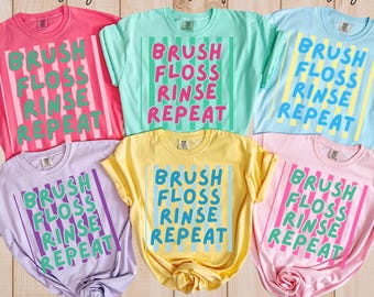 Comfort Colors Dental hygienist shirt,dental office shirt, dental hygienist grad gift, New dental hygienist gift, Cute dental hygienist tee