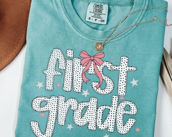 First Grade Teacher Shirt, Comfort Colors® 1st Grade Tee, 1st grade team,teacher tee,Back to School Teacher tee,Cute Elementary Teaching tee