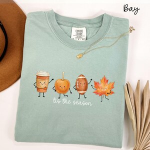Comfort Colors Fall Shirt, Cozy Autumn Tee, Pumpkin Shirt, Coffee Lover Shirt, Coquette Fall Tee, Cozy Vibes Shirt, Fall Lover Gift Bay