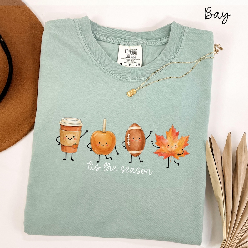 Comfort Colors Fall Shirt, Cozy Autumn Tee, Pumpkin Shirt, Coffee Lover Shirt, Coquette Fall Tee, Cozy Vibes Shirt, Fall Lover Gift Bay