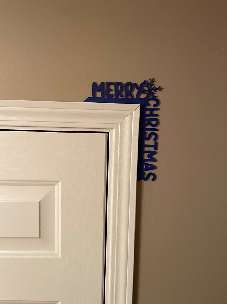 Merry Christmas Door Corner Trim Decoration Holiday Decor for Entryway