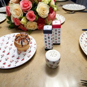 Mah Jongg Salt & Pepper Shakers, Unique Tableware